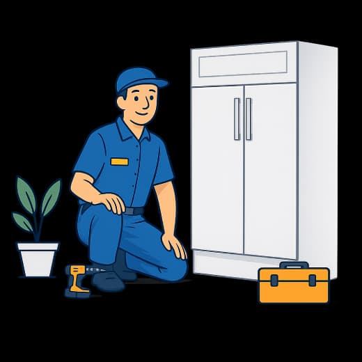 Panel-ready appliance installation with custom cabinetry