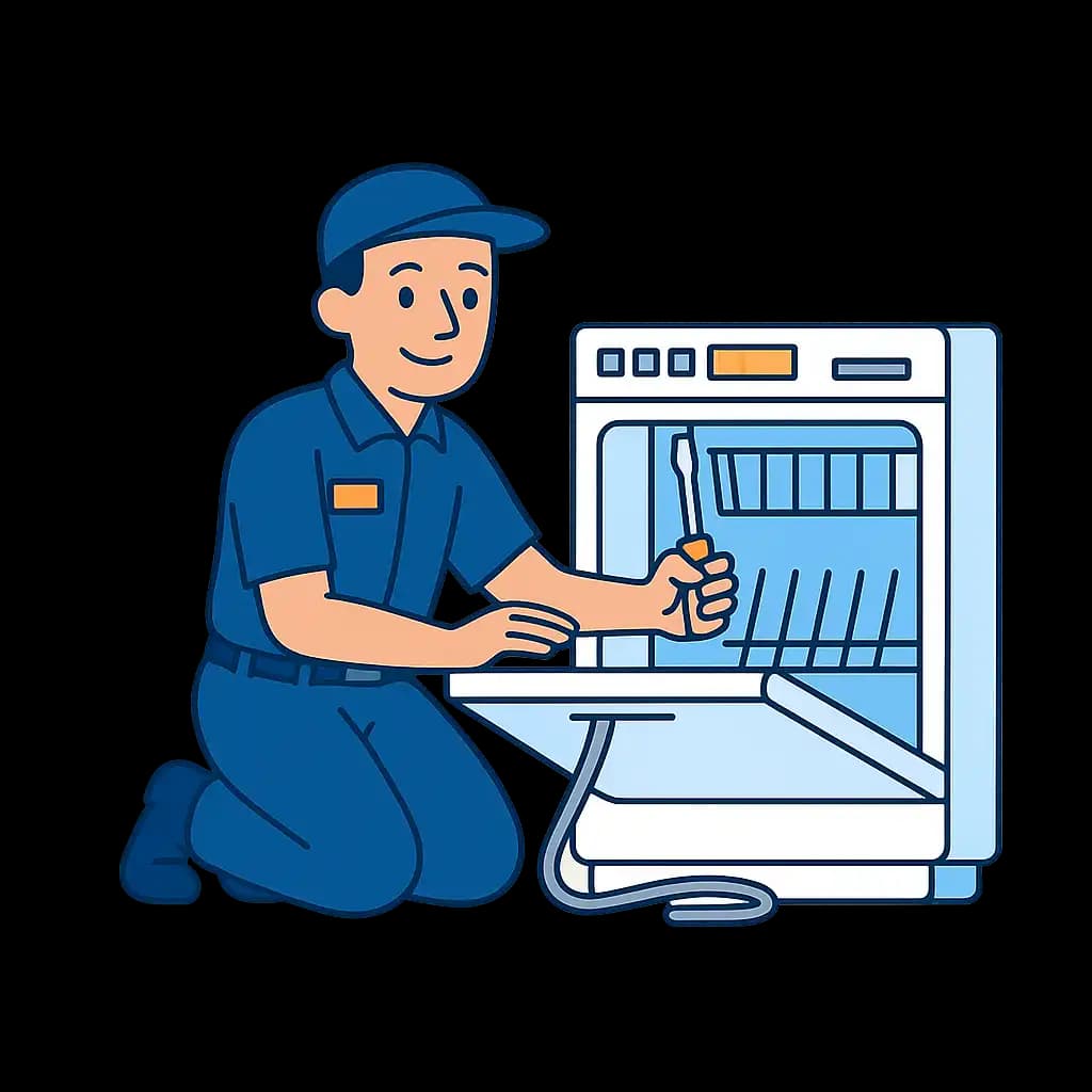 Professional dishwasher installation by PrimeFix